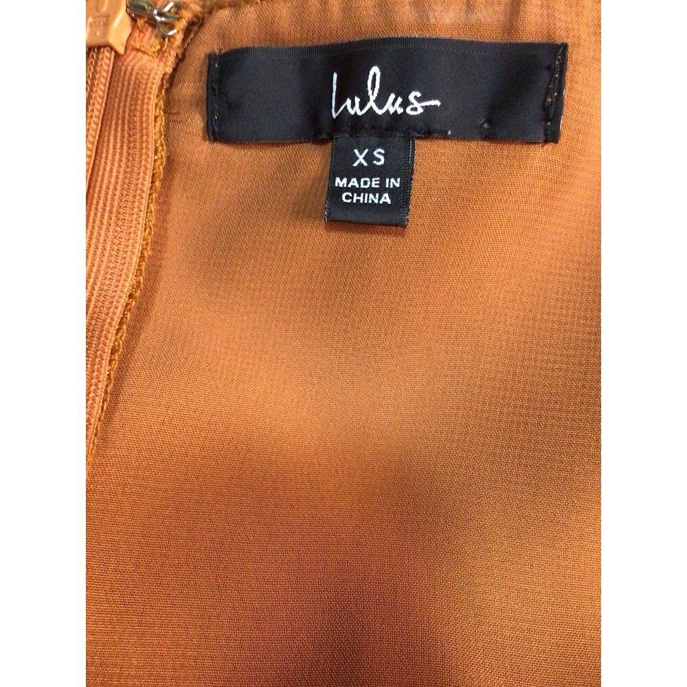 Lulus Constantine Rust Orange Satin Cocktail Wedd… - image 5